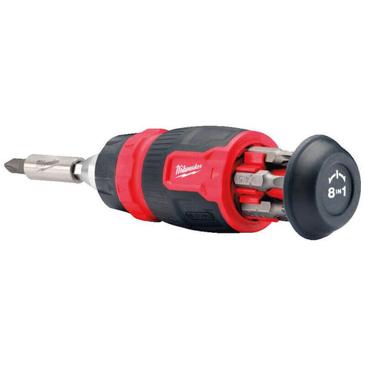 Milwaukee 8 In 1 Ratchet Stubby Screwdriver Bit Set