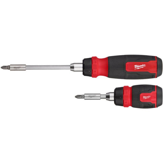 Milwaukee 2 Piece Ratcheting and Compact Ratcheting Multi-Bit Screwdriver Kit