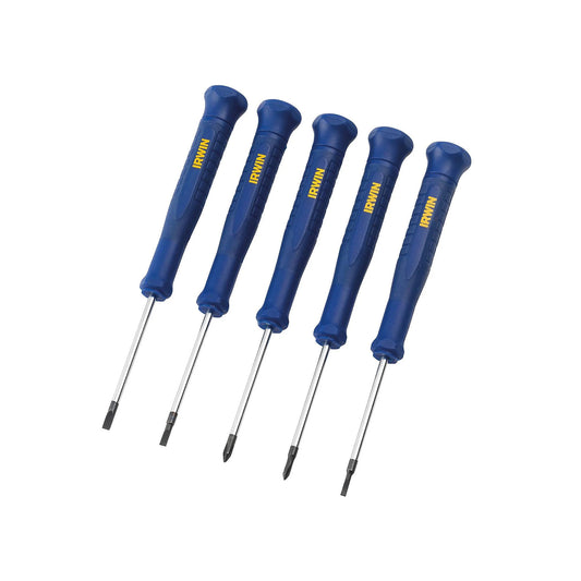 Irwin 5pce Slotted & Phillips Precision Screwdriver Set