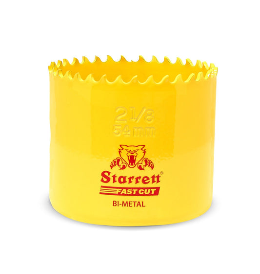 Starrett 54mm (2 1/8") Diameter Bi-Metal Fast Cut Holesaw