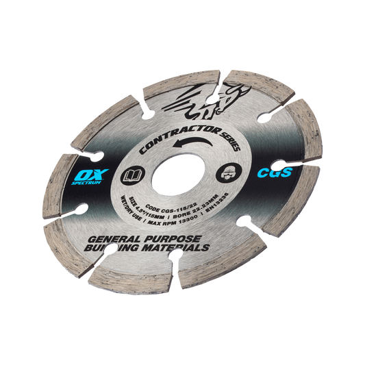 OX Spectrum Trade Segmented Diamond Blade - General Purpose - 115/22.23mm