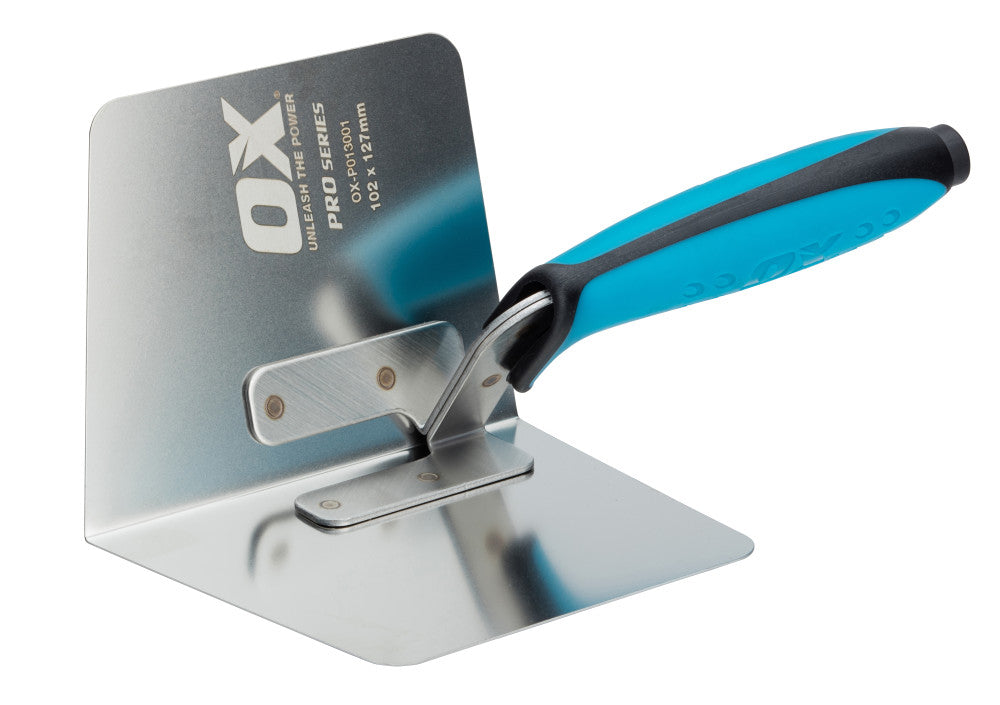 OX Pro Drywall Internal Corner Trowel 102mm x 127mm