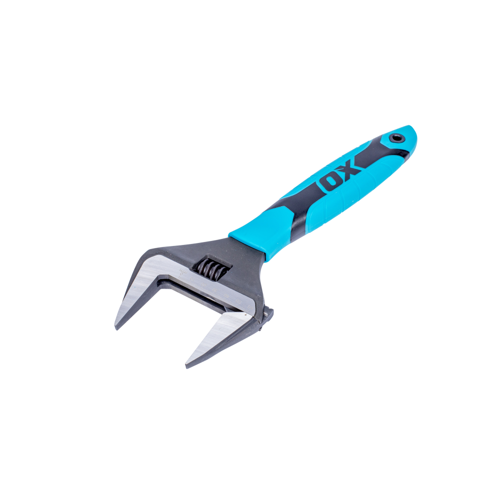 OX Pro Adjustable Wrench Extra Wide Jaw 300mm / 12 Inch