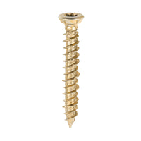 TIMCO 7.5 x 50mm Concrete & Masonry Screws - TX - Flat Countersunk - Yellow - Box of 100