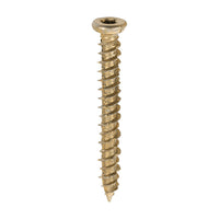 TIMCO 7.5 x 60mm Concrete & Masonry Screws - TX - Flat Countersunk - Yellow - Box of 100