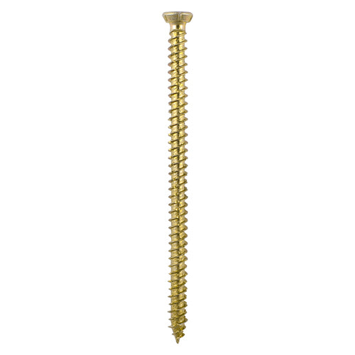 TIMCO 7.5 x 110mm Concrete & Masonry Screws - TX - Flat Countersunk - Yellow - Box of 100