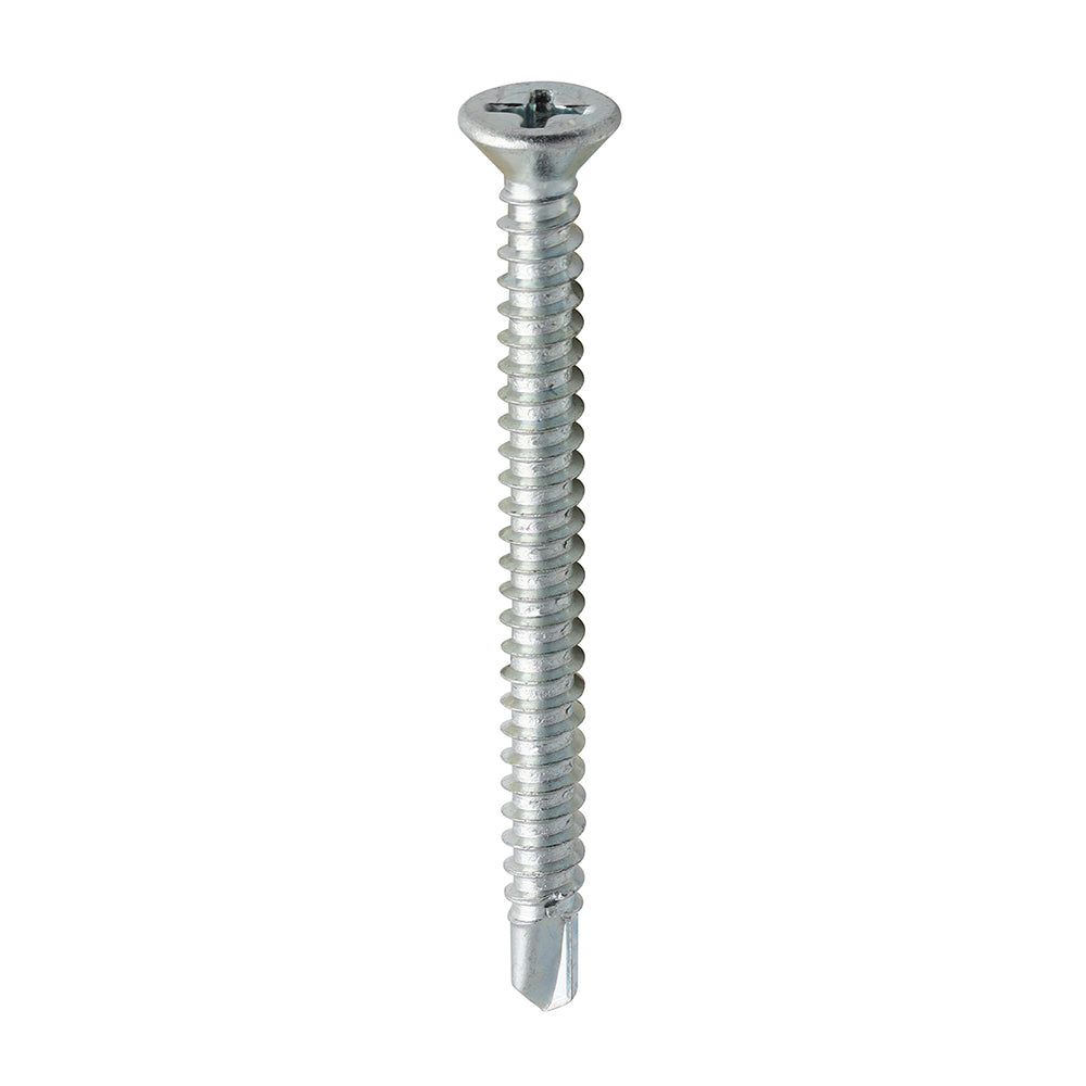 TIMCO Window Fabrication Screws - Countersunk - PH - Self-Tapping - Self-Drilling Point - Zinc 3.9 x 45mm