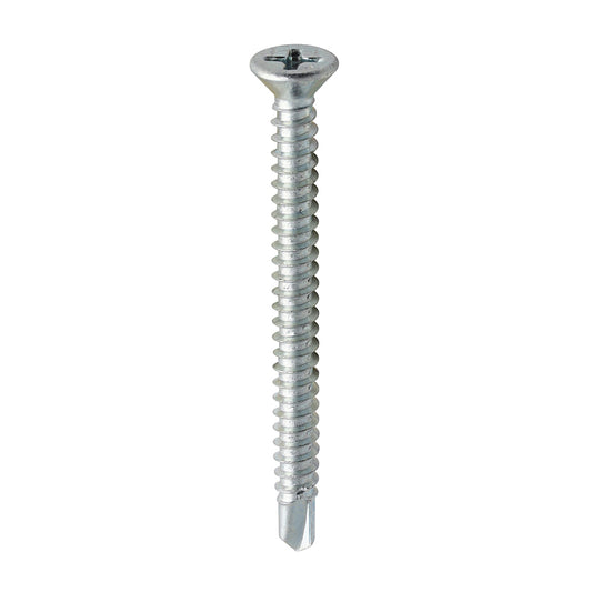TIMCO Window Fabrication Screws - Countersunk - PH - Self-Tapping - Self-Drilling Point - Zinc 3.9 x 45mm