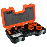 Bahco Sandflex® Bi-Metal Holesaw Set for Metal/Wood Boards 16 mm-64 mm - 12 Pcs