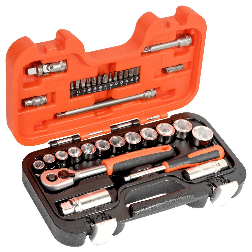 Bahco S330 33 Piece Socket Set (1/4" & 3/8" Drive)