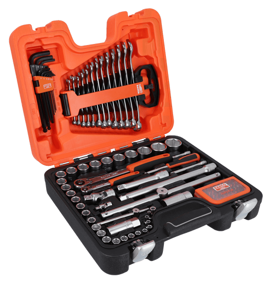 Bahco Socket Set with Combination Wrenches, Hex L-Keys and Bits - 96 Pcs S95