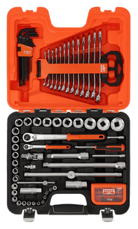 Bahco Socket Set with Combination Wrenches, Hex L-Keys and Bits - 96 Pcs S95