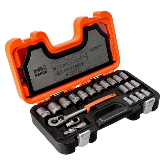 Bahco S240 1/2″ Drive 24 Piece Metric Socket Set 10 – 32mm