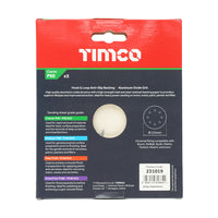 TIMCO Random Orbital Sanding Discs - 60 Grit - Red 125mm