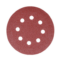 TIMCO Random Orbital Sanding Discs - 120 Grit - Red 125mm