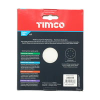 TIMCO Random Orbital Sanding Discs - 80 Grit - Red 125mm
