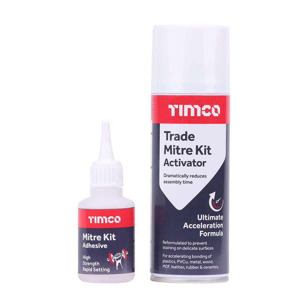 TIMCO Trade Instant Bond Mitre Kit Glue & Activator