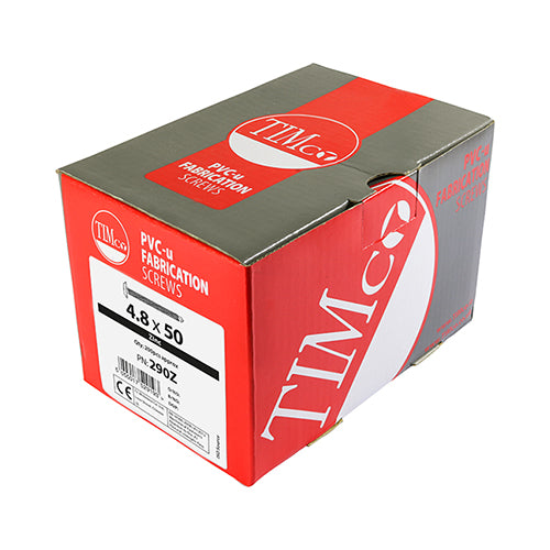 TIMCO 4.8 X 50mm Baypole Screws - Wafer Flange - PH - Self-Drilling Point - Zinc (Box 200)