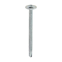 TIMCO 4.8 X 60mm Baypole Screws - Wafer Flange - PH - Self-Drilling Point - Zinc (Box 200)