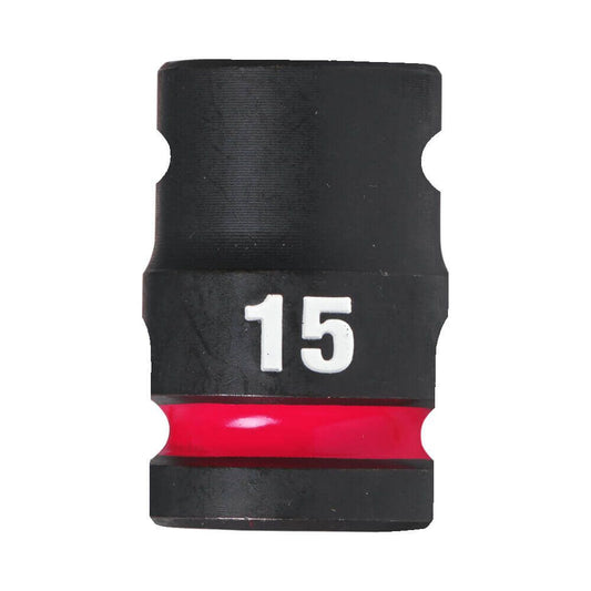 Milwaukee 15mm ShockWave Impact Duty 1/2" Drive Impact Socket
