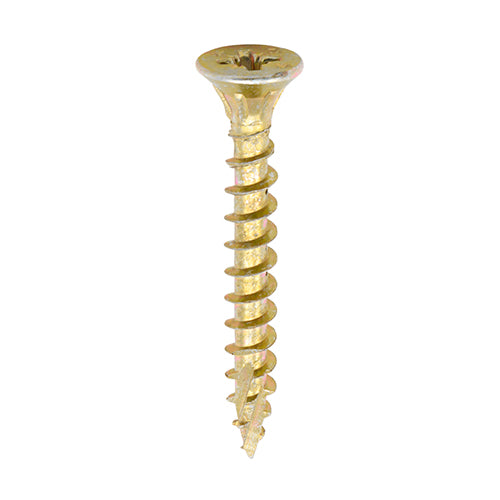 TIMCO 4.0 x 60mm C2 Strong Fix Premium Wood Screw, Countersunk Pozi, Steel Zinc / Yellow Plated (Tub of 600)