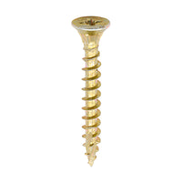 TIMCO 4.0 x 60mm C2 Strong Fix Premium Wood Screw, Countersunk Pozi, Steel Zinc / Yellow Plated (Tub of 600)