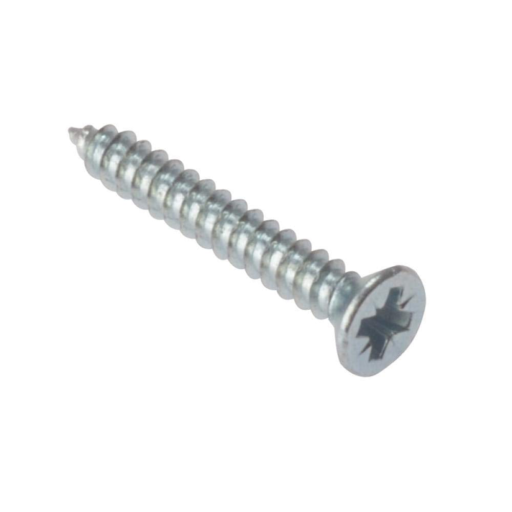 Forgefix 1" x 6 Self Tapping Screw Countersunk (Pack of 30) Zinc Plated