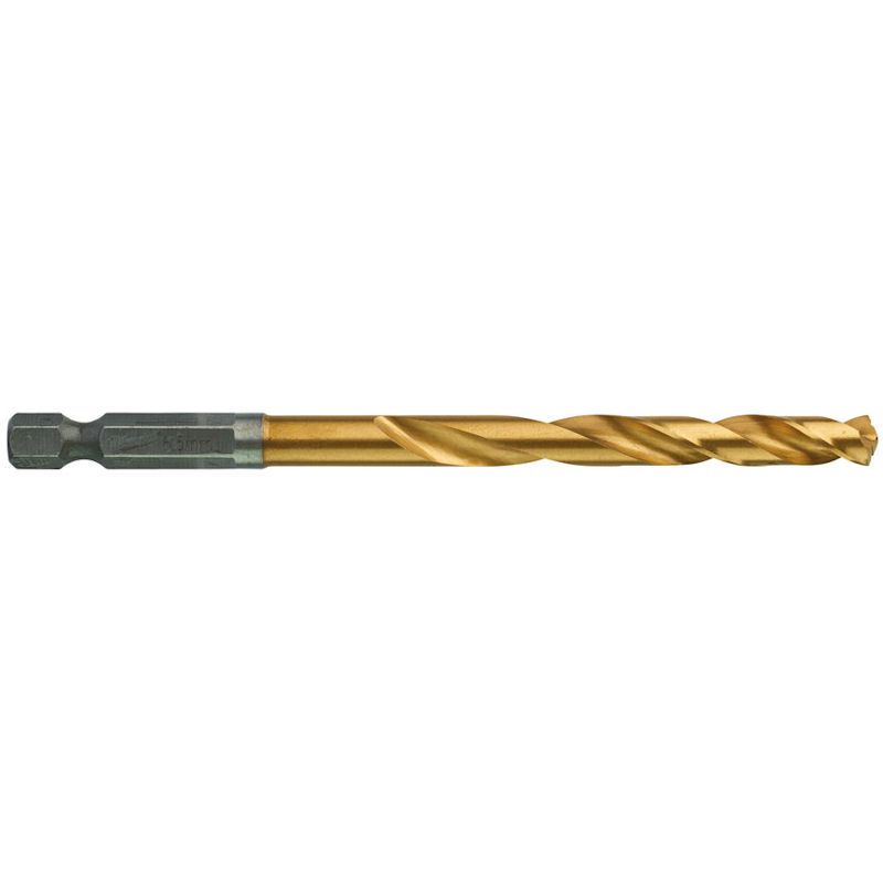 Milwaukee Red Hex - SHOCKWAVE™ HSS-G TiN Metal Drill Bit 6.5mm