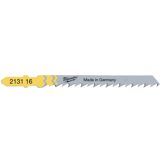 Milwaukee T144D 75mm x 4mm Fast Cut Jigsaw Blades (5 Pack)