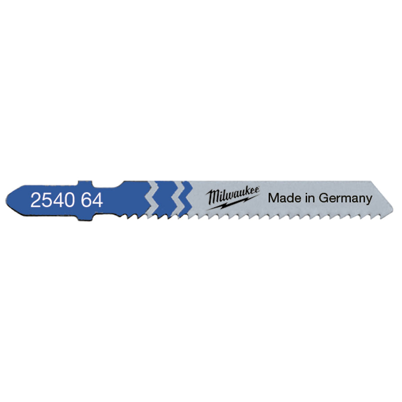 Milwaukee T118B 55mm x 2mm Metal Jigsaw Blades (5 Pack)