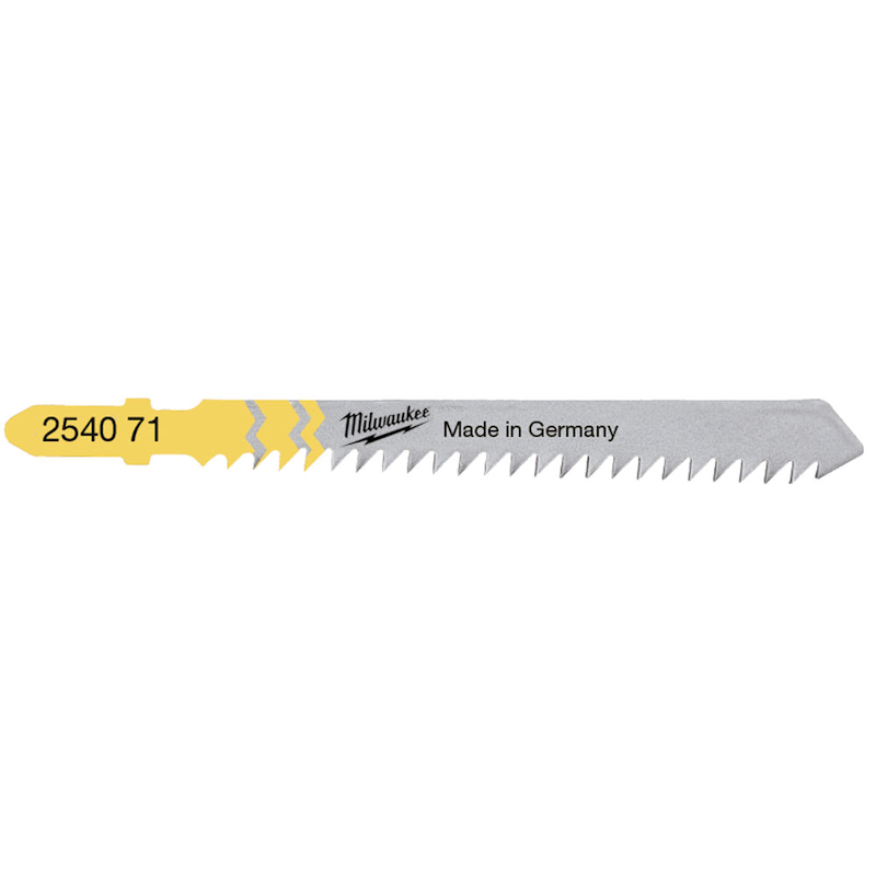 Milwaukee T111C 75mm x 3mm Traditional Jigsaw Blades (5 Pack)