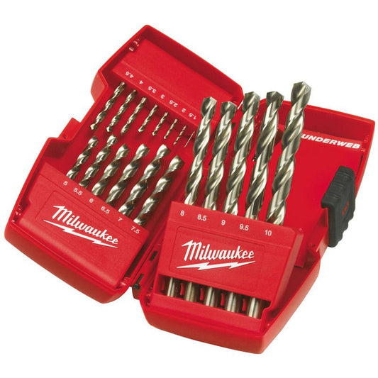 Milwaukee 19 Piece Thunderweb HSS-G Metal Drill Bit Set