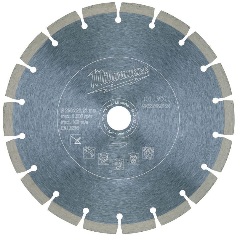 Milwaukee 230mm DU Diamond Circular Saw Blade
