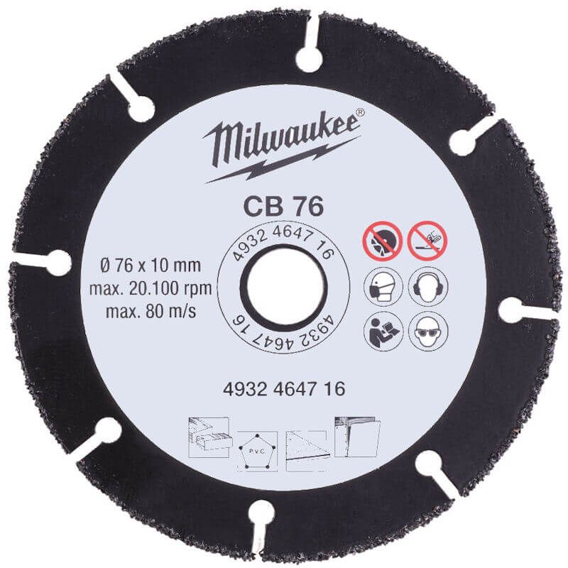 Milwaukee 76mm Cut-Off Carbide Blade (For M12FCOT)