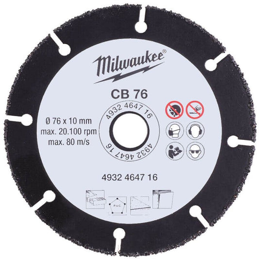 Milwaukee 76mm Cut-Off Carbide Blade (For M12FCOT)