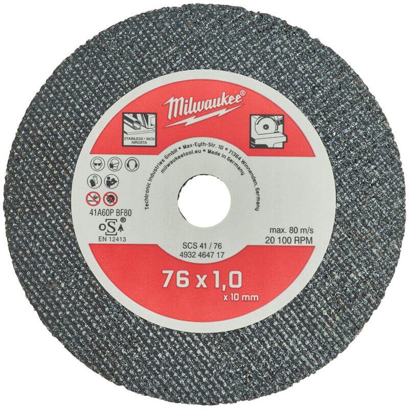 Milwaukee 76mm Thin Metal Circular Cutting Disc