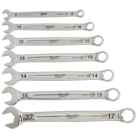 Milwaukee 7 Piece Ratcheting Metric Comb Spanner Set
