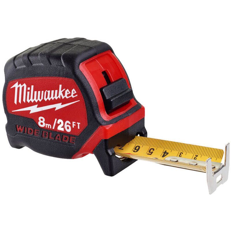 Milwaukee 8m / 26ft Premium Wide Blade Tape Measure