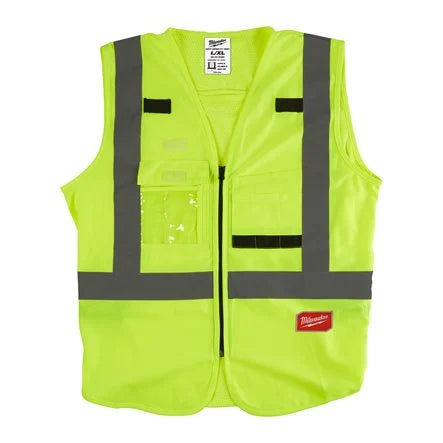 Milwaukee L/XL Yellow Hi-Visibility Vest