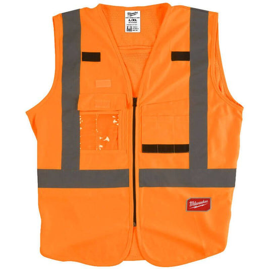 Milwaukee L/XL Orange Hi-Visibility Vest