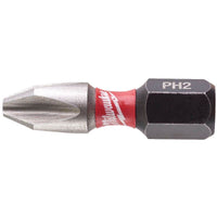 Milwaukee 25 Piece SHOCKWAVE™ Impact Duty Screwdriver Bits PH2 x 25mm