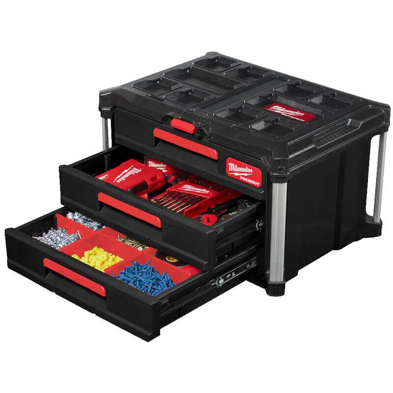 Milwaukee PACKOUT™ 3 Drawer Tool Box