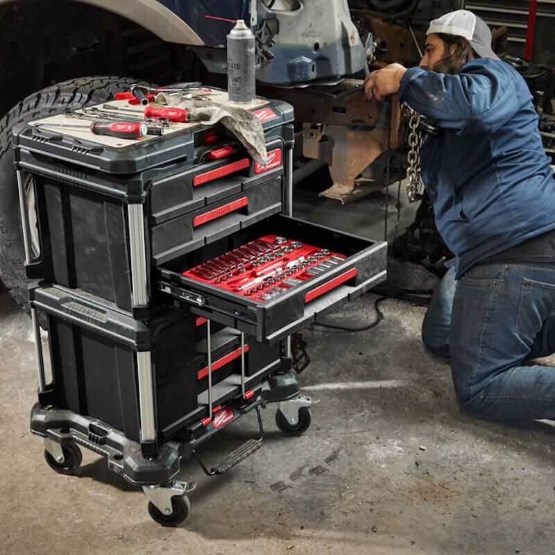 Milwaukee PACKOUT™ 3 Drawer Tool Box