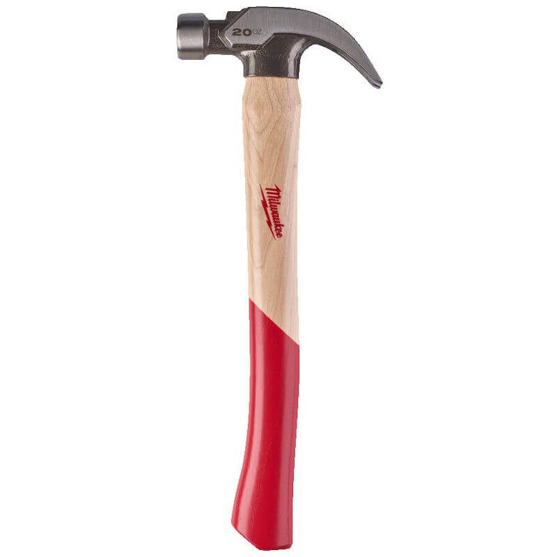 Milwaukee 20oz Hickory Curved Claw Hammer