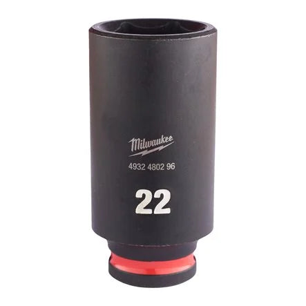 Milwaukee SHOCKWAVE™ Impact Duty 22mm 3/8" Impact Socket Deep