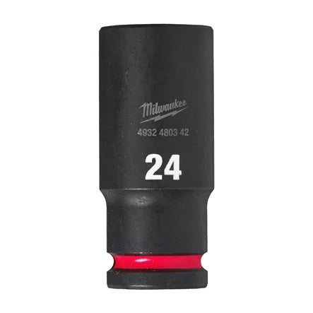 Milwaukee SHOCKWAVE™ Impact Duty 24mm 1/2" Impact Socket Deep