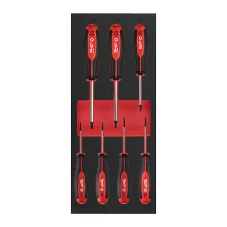 Milwaukee 7 Piece Torx Tri-Lobe Screwdriver Foam Insert Set