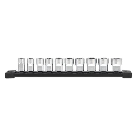 Milwaukee 10 Piece 3/8" Drive Metric Chrome Socket Set