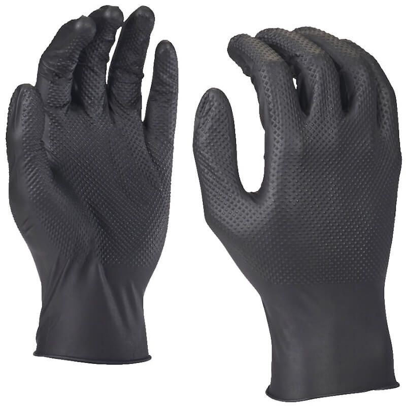 Milwaukee Size 9/L Nitrile Disposable Gloves 50 pcs