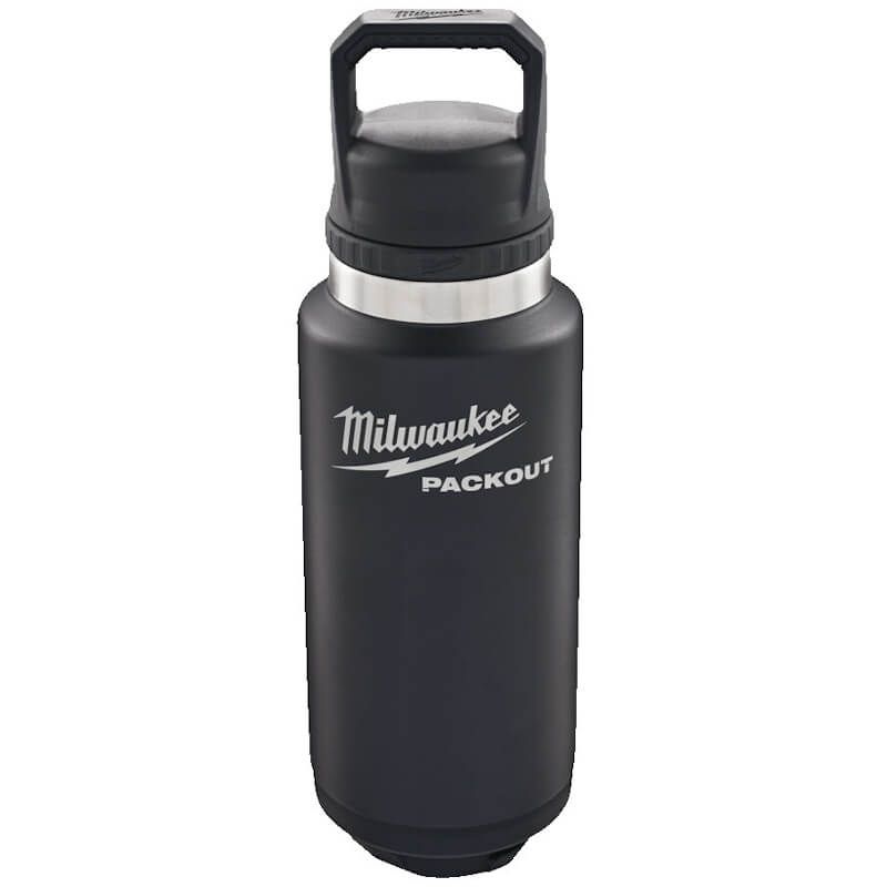 Milwaukee 1065ml Packout™ Black Insulated Bottle with Chug Lid